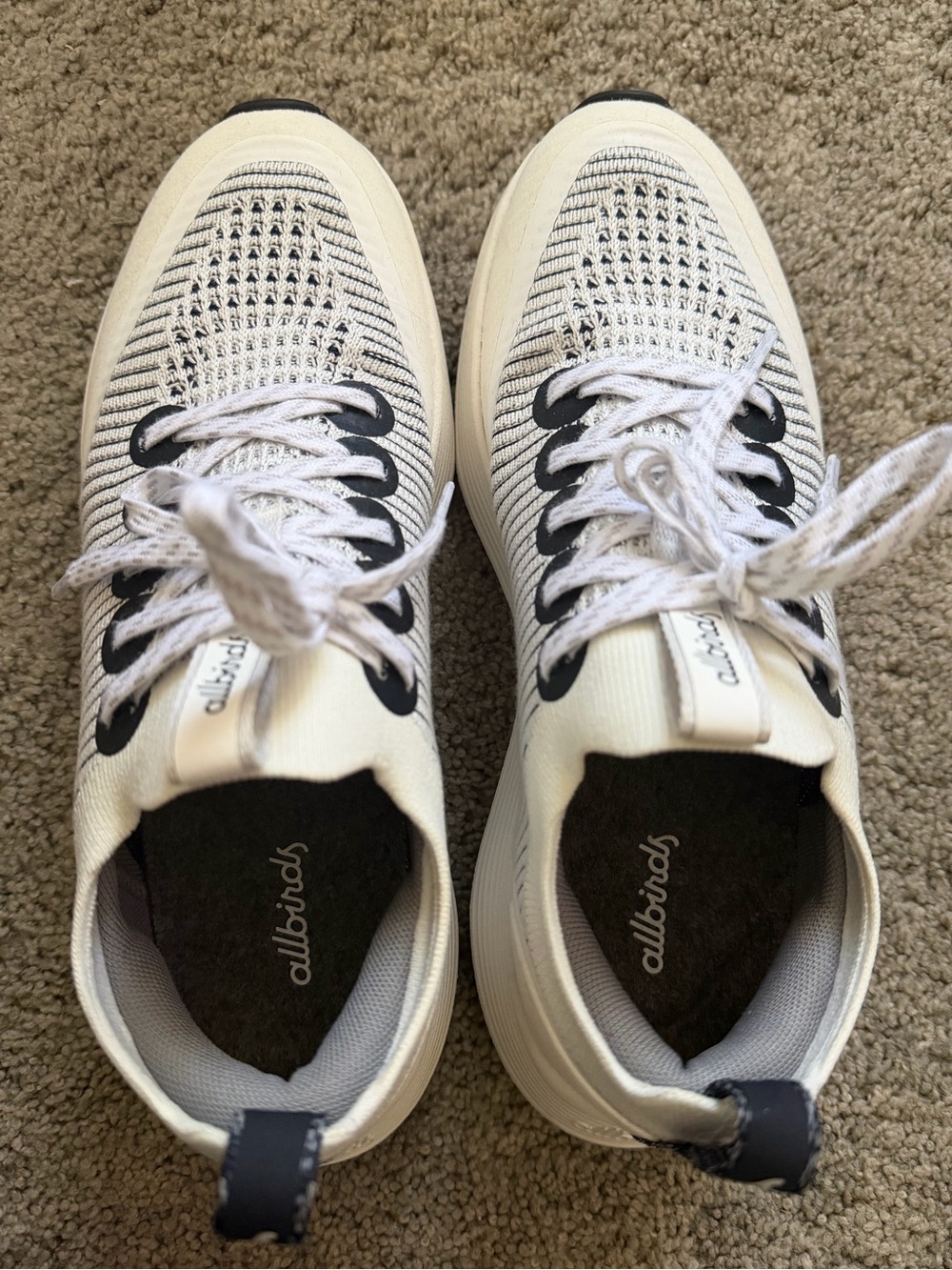 Allbirds Women’s White Knit Running Sneakers
